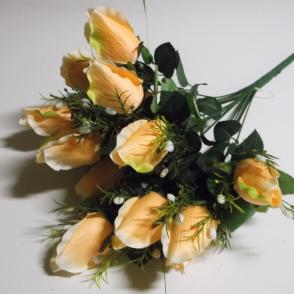Umelá kytica ruží oranžová